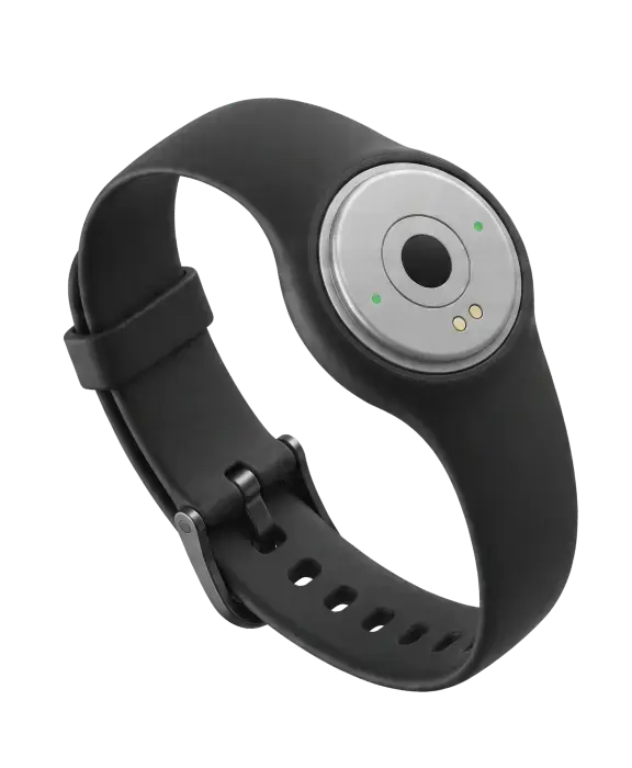 TokenCore™ Node biometric authenticator worn in a silicone wrist band